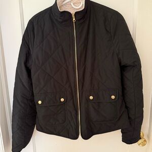 Love Tree Black Quilted Reversible Utility Jacket